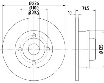 BELACO bdi065 - Тормозной диск