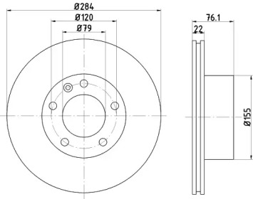 BELACO bdi066 -  Тормозной диск