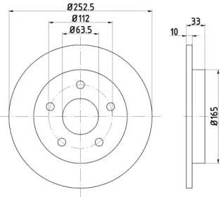 BELACO bdi072 -  Тормозной диск