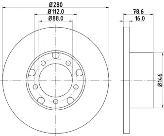 BELACO bdi073 -  Тормозной диск