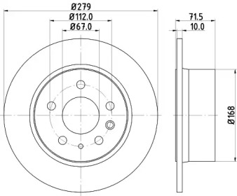 BELACO bdi074 -  Тормозной диск