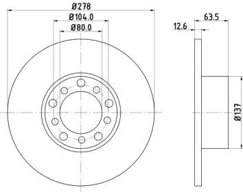 BELACO bdi075 - Тормозной диск