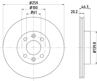 BELACO bdi085 - Тормозной диск
