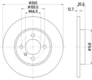 BELACO bdi100 -  Тормозной диск