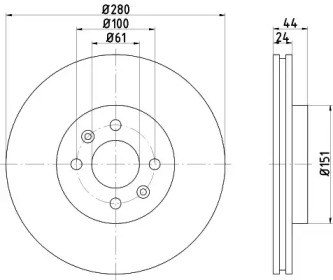 BELACO bdi1000 - Тормозной диск