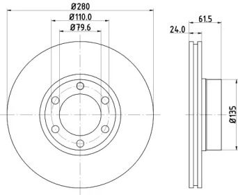 BELACO bdi1001 -  Тормозной диск