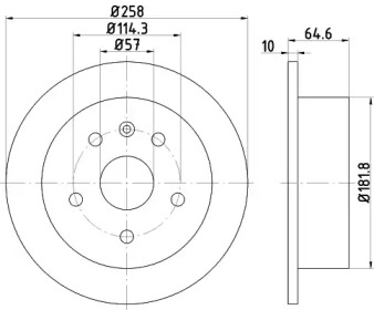 BELACO bdi1003 - Тормозной диск