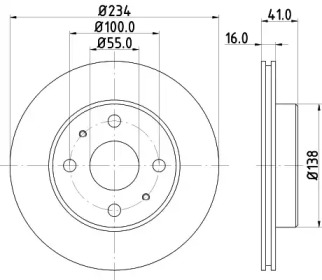 BELACO bdi1004 -  Тормозной диск