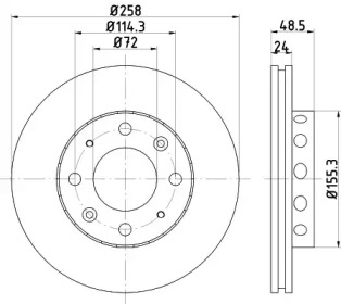 BELACO bdi1021 - Тормозной диск
