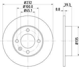 BELACO bdi1027 -  Тормозной диск