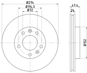 BELACO bdi1042 - Тормозной диск