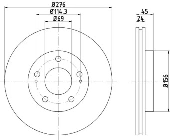 BELACO bdi1044 -  Тормозной диск
