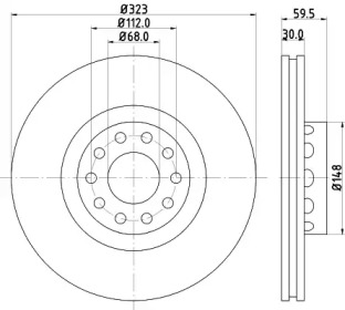 BELACO bdi1049 -  Тормозной диск