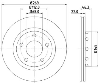 BELACO bdi1050 -  Тормозной диск
