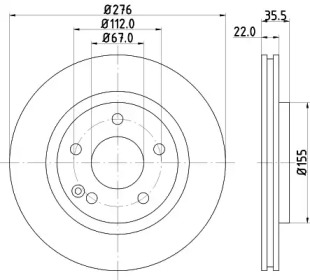 BELACO bdi1051 -  Тормозной диск