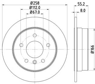 BELACO bdi1052 -  Тормозной диск