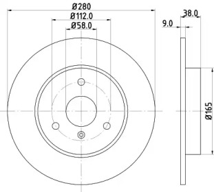 BELACO bdi1053 - Тормозной диск