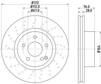 BELACO bdi1064 -  Тормозной диск