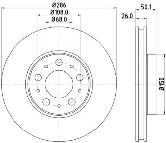 BELACO bdi1071 -  Тормозной диск