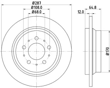 BELACO bdi1073 - Тормозной диск