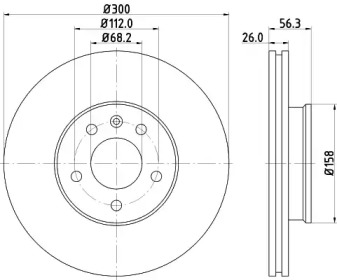 BELACO bdi1074 - Тормозной диск