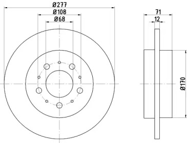 BELACO bdi1076 -  Тормозной диск
