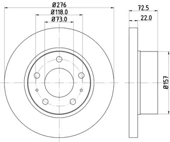 BELACO bdi1077 -  Тормозной диск
