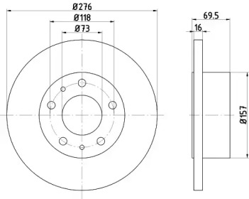 BELACO bdi1078 - Тормозной диск