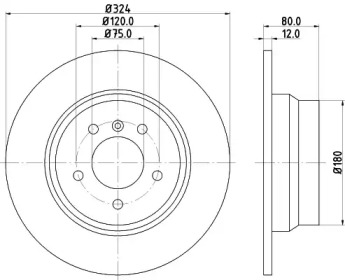 BELACO bdi1081 - Тормозной диск