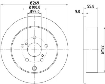 BELACO bdi1095 - Тормозной диск