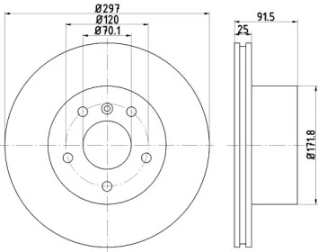 BELACO bdi1097 - Тормозной диск