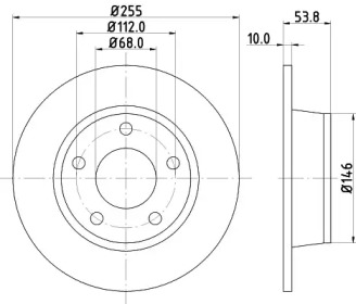 BELACO bdi1105 - Тормозной диск