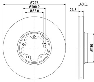 BELACO bdi1114 - Тормозной диск
