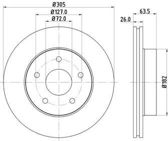 BELACO bdi1115 - Тормозной диск