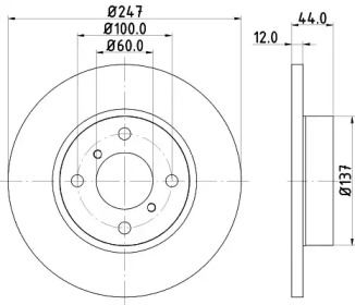 BELACO bdi1117 -  Тормозной диск