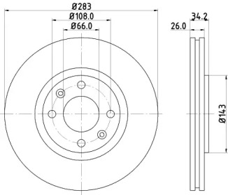BELACO bdi1119 -  Тормозной диск