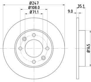 BELACO bdi1120 -  Тормозной диск