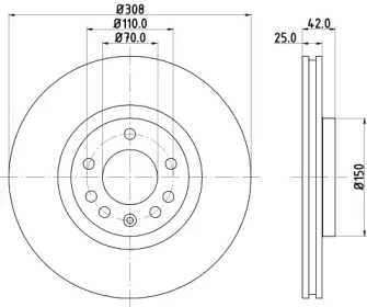 BELACO bdi1127 -  Тормозной диск