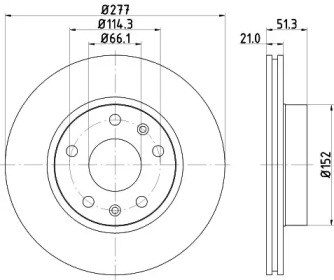 BELACO bdi1129 - Тормозной диск