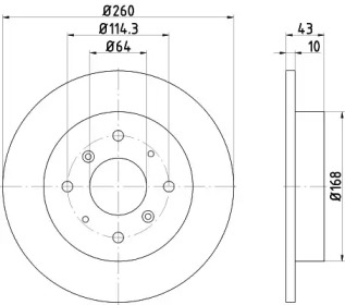 BELACO bdi113 -  Тормозной диск