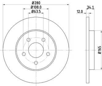 BELACO bdi1131 -  Тормозной диск