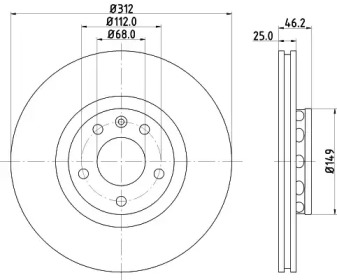 BELACO bdi1151 -  Тормозной диск