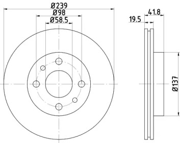 BELACO bdi1158 - Тормозной диск