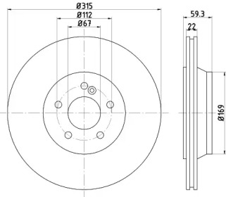 BELACO bdi1162 -  Тормозной диск