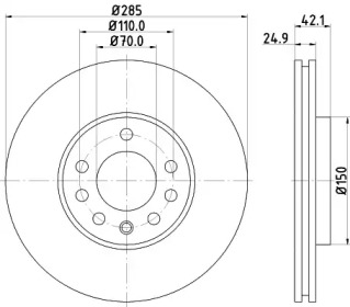 BELACO bdi1168 -  Тормозной диск