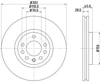 BELACO bdi1169 -  Тормозной диск