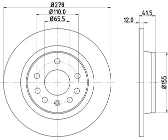 BELACO bdi1170 -  Тормозной диск