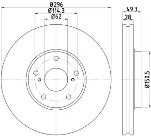 BELACO bdi1171 - Тормозной диск