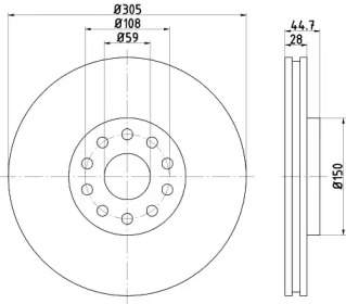 BELACO bdi1173 -  Тормозной диск