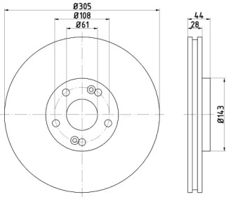 BELACO bdi1174 - Тормозной диск